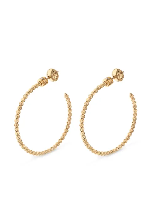 Officina Bernardi 18kt yellow gold Moon diamond large hoop earrings Gold MOONHOOPYGOLD35