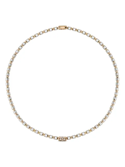 Officina Bernardi 18kt white and yellow gold Lumen diamond necklace Gold LUMENNECKLACEDCYWGOLDDIAMONDWHITE