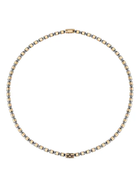 Officina Bernardi 18kt yellow gold Lumen diamond necklace Gold LUMENNECKLACEDCYGMGOLDDIAMONDBLACK