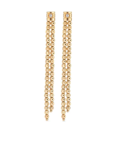 Officina Bernardi 18kt yellow gold Moon diamond drop earrings Gold MOONEARRING2FYGOLD