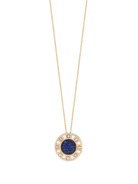 Officina Bernardi 18kt yellow gold small SenzaTempo sapphire and diamond necklace Gold SENZATEMPONECKLACESYWGOLDSAPPHBLUE
