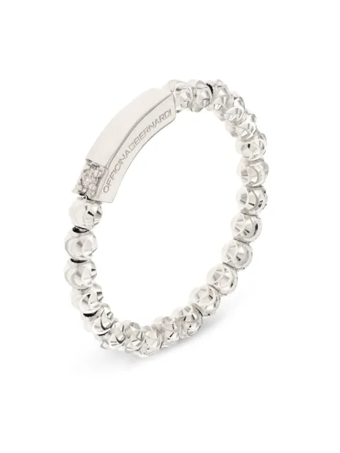 Officina Bernardi 18kt white gold Moon diamond ring Silver MOONRINGWGOLD