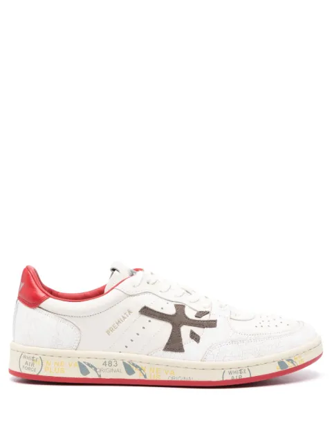 Premiata Clay low-top leather sneakers Neutrals BSKTCLAY6777