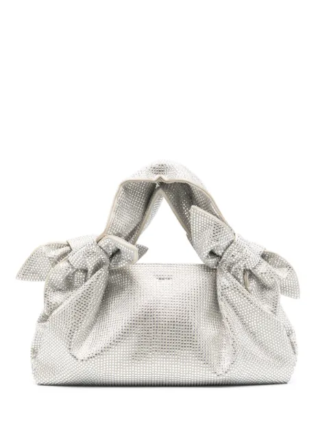 Giuseppe Di Morabito knoted-straps rhinestone-embellished tote bag Neutrals 02PSBG009FC02109