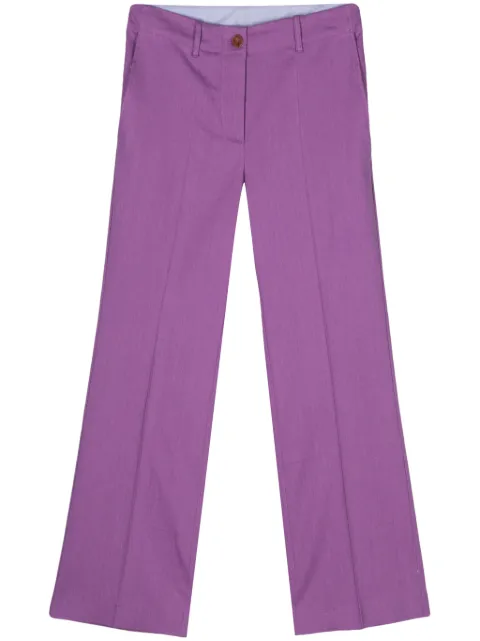 Alysi pressed-crease tailored trousers Purple 104123P4046