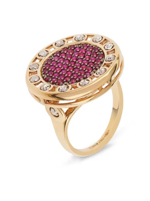 Officina Bernardi 18kt yellow gold large SenzaTempo ruby ring Gold SENZATEMPORINGLYWGOLDRUBY