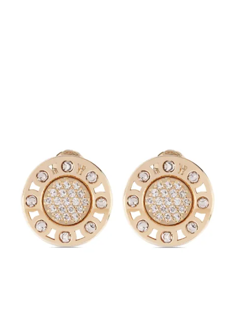 Officina Bernardi 18kt yellow gold small SenzaTempo diamond stud earrings Gold SENZATEMPOEARRINGSYWGOLDDIAMONDWHITE