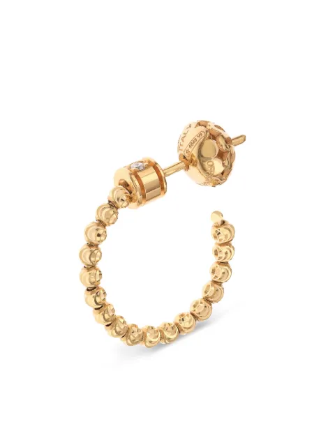 Officina Bernardi 18kt yellow gold Moon diamond hoop earrings Gold MOONHOOPYGOLD15
