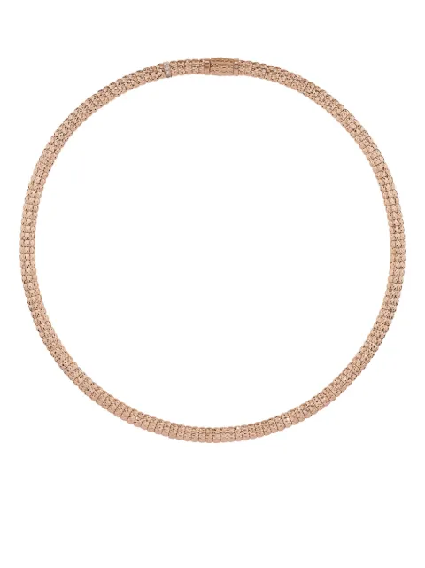 Officina Bernardi 18kt rose gold Enigma diamond necklace Pink ENIGMANECKLACEPKGOLDDIAMONDWHITE