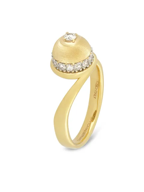 Officina Bernardi 18kt yellow gold Empire diamond ring Gold EMPIRERINGYGOLDDIAMONDWHITE
