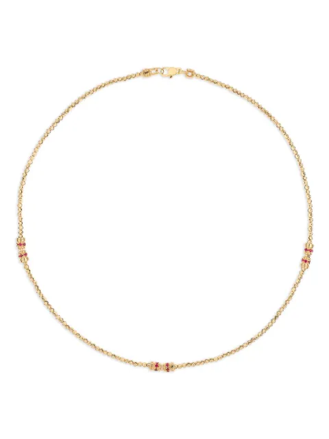Officina Bernardi 18kt yellow gold ruby Moon necklace Gold MOONNECKLACE3YGOLDRUBY