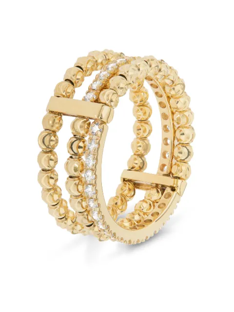 Officina Bernardi 18kt yellow gold Moon Eden diamond ring Gold MOONEDENRING3FYGOLDDIAMONDWHITE