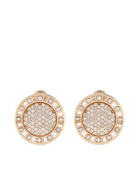 Officina Bernardi 18kt yellow and white gold large SenzaTempo diamond earrings Gold SENZATEMPOEARRINGLYWGOLDDIAMONDWHITE