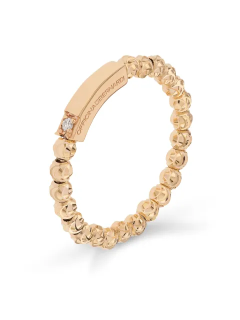Officina Bernardi 18kt yellow gold Moon diamond ring Gold MOONRINGYGOLD