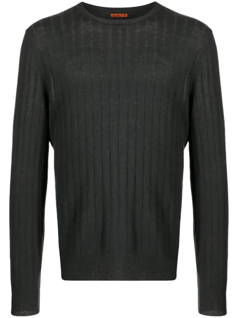 Barena ribbed-knit linen-cotton jumper Grey KNU45703150