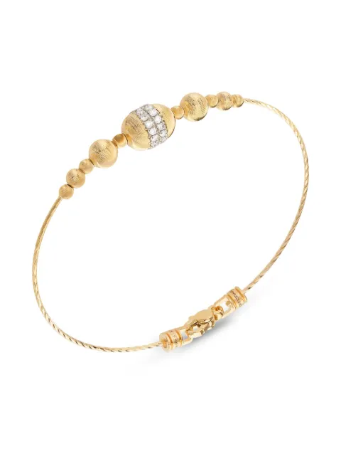 Officina Bernardi 18kt yellow gold Empire diamond bangle bracelet Gold EMPIREBRACELETBYGOLDDIAMONDWHITE