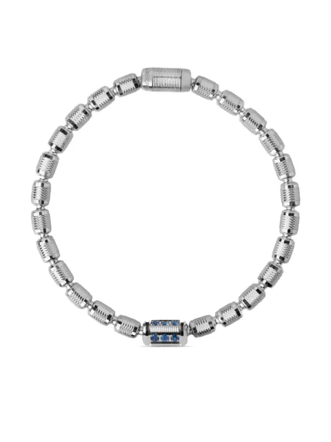 Officina Bernardi 18kt white gold Lumen sapphire and diamond bracelet Silver LUMENBRACELETACWGOLDSAPPHBLUE