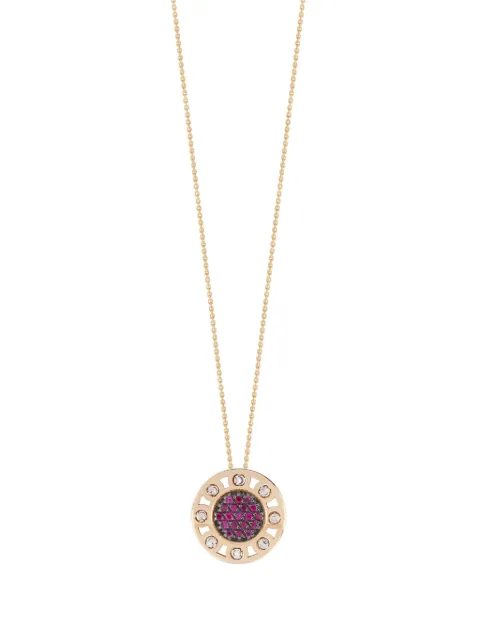 Officina Bernardi 18kt yellow gold small SenzaTempo ruby and diamond necklace Gold SENZATEMPONECKLACESYWGOLDRUBY