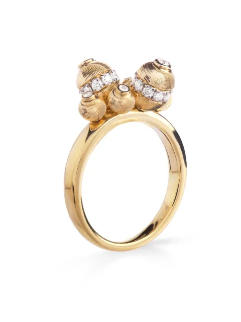 Officina Bernardi 18kt yellow gold Empire diamond ring Gold EMPIRERING6YGOLDDIAMONDWHITE