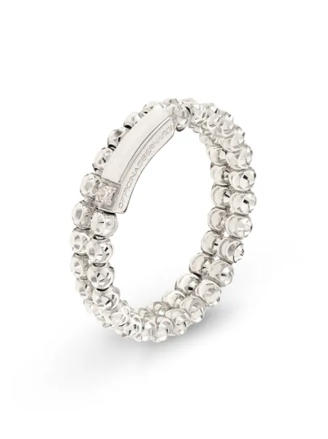Officina Bernardi 18kt white gold Moon diamond ring Silver MOONRING2FWGOLD