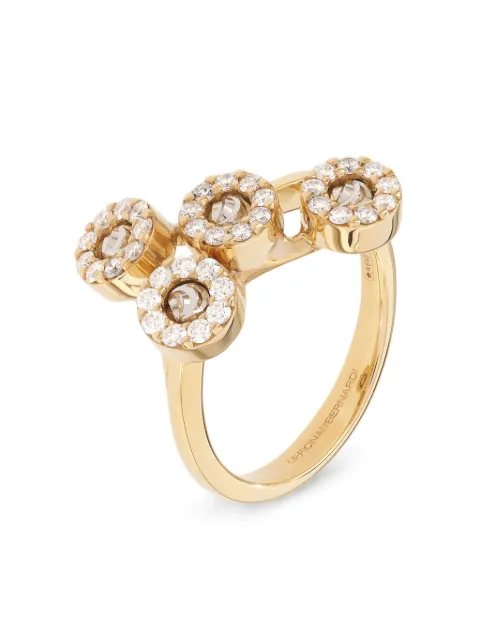 Officina Bernardi 18kt yellow gold Grace Moon diamond ring Gold MOONGRACERING4YGOLDDIAMONDWHITE
