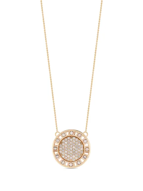 Officina Bernardi 18kt yellow gold large SenzaTempo diamond necklace Gold SENZATEMPONECKLACELYWGOLDDIAMONDWHITE