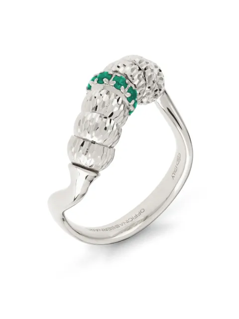 Officina Bernardi 18kt white gold Enigma emerald ring Silver ENIGMARINGWGOLDEMERALD