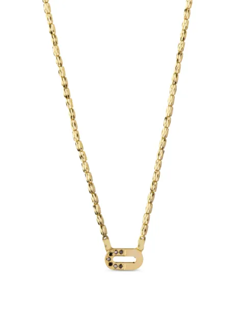 Officina Bernardi 18kt yellow gold Dea diamond necklace Gold DEANECKLACEYGOLDDIAMONDBLACK