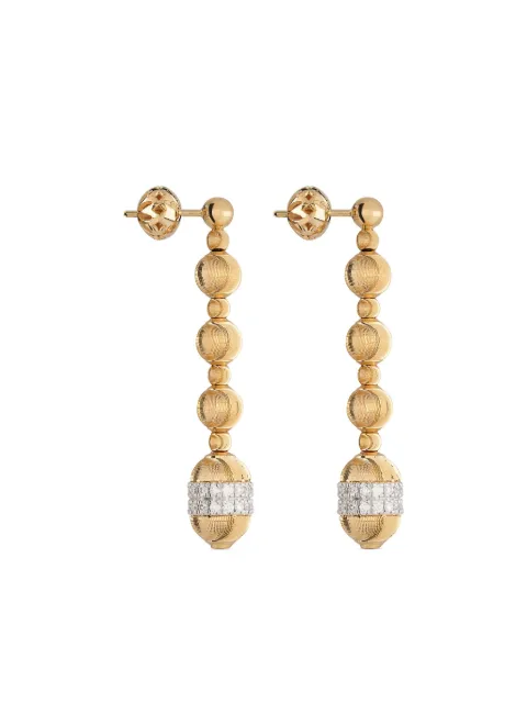 Officina Bernardi 18kt yellow gold Empire diamond earrings Gold EMPIREEARRINGYGOLDDIAMONDWHITE