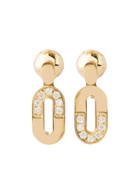 Officina Bernardi 18kt yellow gold Dea diamond drop earrings Gold DEAEARRINGSYGOLDDIAMONDWHITE