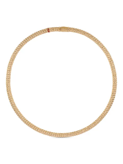 Officina Bernardi 18kt yellow gold Enigma ruby and diamond necklace Gold ENIGMANECKLACEYGOLDRUBY