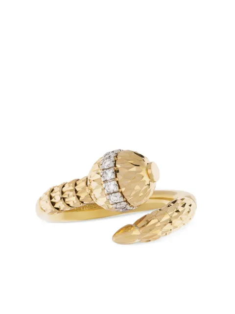 Officina Bernardi 18kt yellow gold Ophidia diamond ring Gold OPHIDIARINGYGOLDDIAMONDWHITE