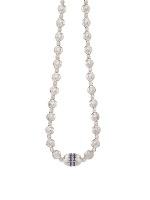 Officina Bernardi 18kt white gold Empire sapphire necklace Silver EMPIRENECKLACEWGOLDSAPPHBLUE
