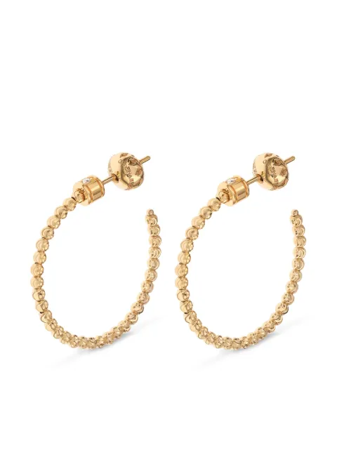 Officina Bernardi 18kt yellow gold Moon diamond hoop earrings Gold MOONHOOPYGOLD25
