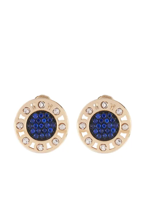 Officina Bernardi 18kt yellow and white gold small SenzaTempo sapphire earrings Gold SENZATEMPOEARRINGSYWGOLDSAPPHBLUE