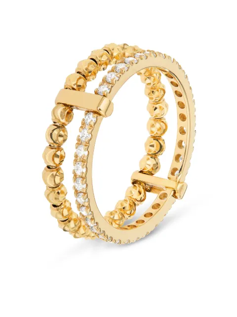 Officina Bernardi 18kt yellow gold Moon Eden diamond ring Gold MOONEDENRING2FYGOLDDIAMONDWHITE