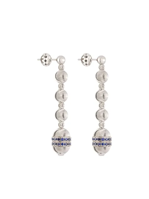 Officina Bernardi 18kt white gold Empire sapphire earrings Silver EMPIREEARRINGWGOLDSAPPHBLUE