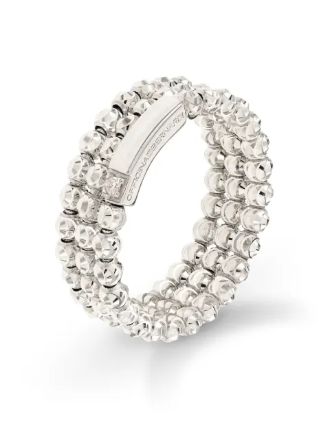 Officina Bernardi 18kt white gold Moon diamond ring Silver MOONRING3FWGOLD