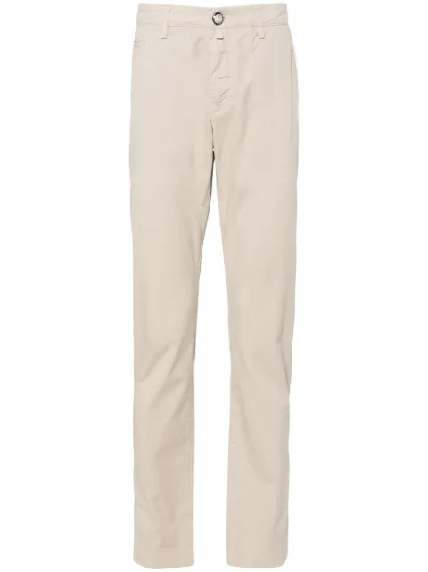 Jacob Cohën mid-rise cotton chino trousers Neutrals UP00101S2544