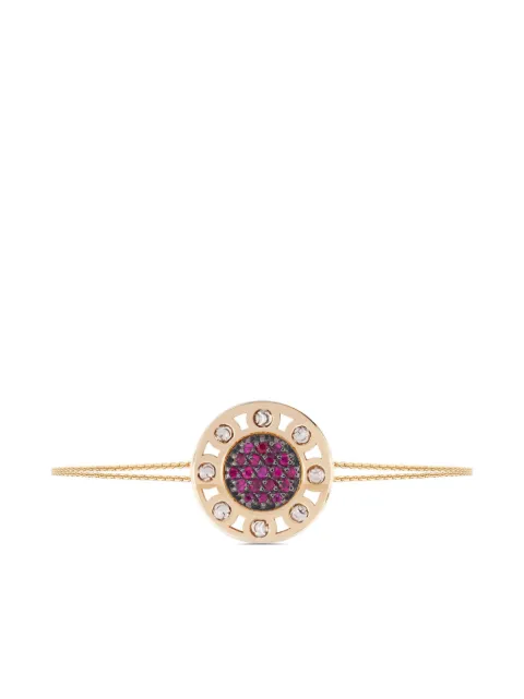 Officina Bernardi 18kt yellow gold small SenzaTempo ruby and diamond bracelet Gold SENZATEMPOBRACELETSYWGOLDRUBY