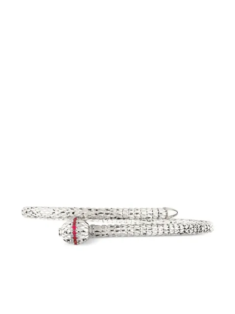 Officina Bernardi 18kt white gold Ophidia ruby bangle Silver OPHIDIABRACELETBWGOLDRUBY