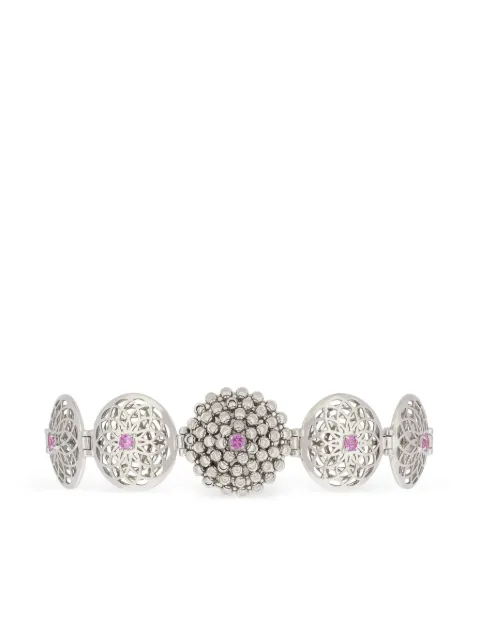 Officina Bernardi 18kt white gold Mimosa sapphire bracelet Silver MIMOSABRACELETMWGOLDSAPPHPINK