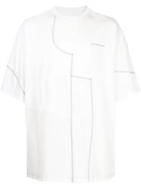Feng Chen Wang panelled cotton T-shirt White FMS17TS05