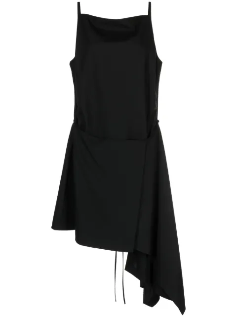 Juun.J asymmetric-hem sleeveless minidress Black JW4371W035