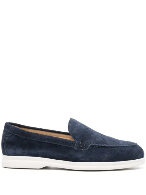 Doucal's almond-toe suede loafers Blue DD8705ARTHUY229IB24