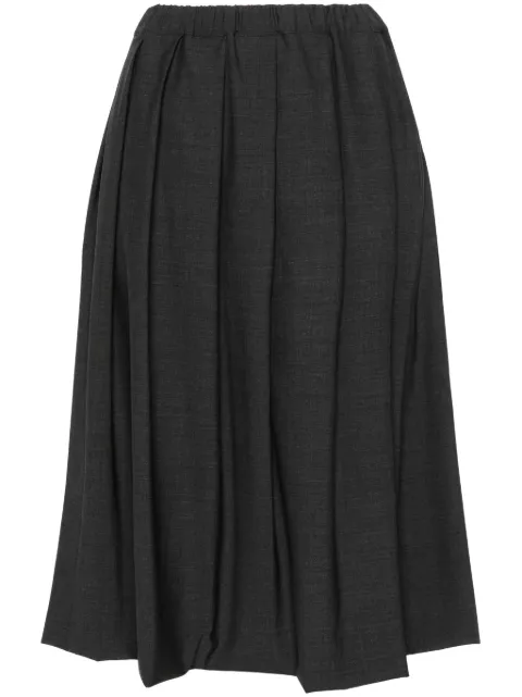 Fabiana Filippi pleated midi skirt Grey GND264F293D6200000