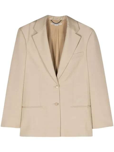 Stella McCartney single-breasted blazer Neutrals 6500723DU701