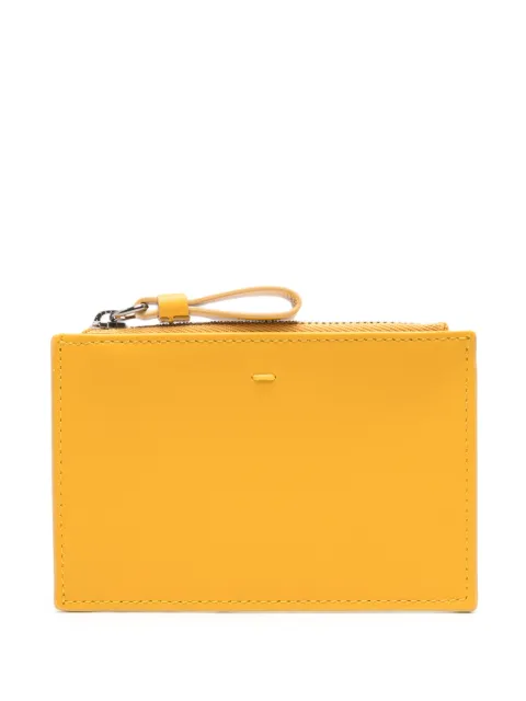 Doucal's logo-debossed leather card holder Yellow DA0012VI0G00