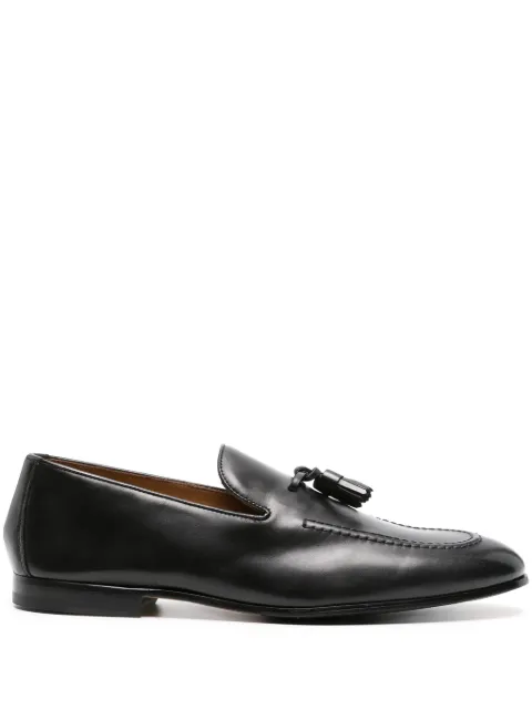 Doucal's tassel-detail leather loafers Black DU1080PANNUF159NN00