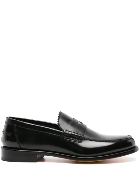 Doucal's penny-slot patent leather loafers Black DU3241GRANUY007NN00